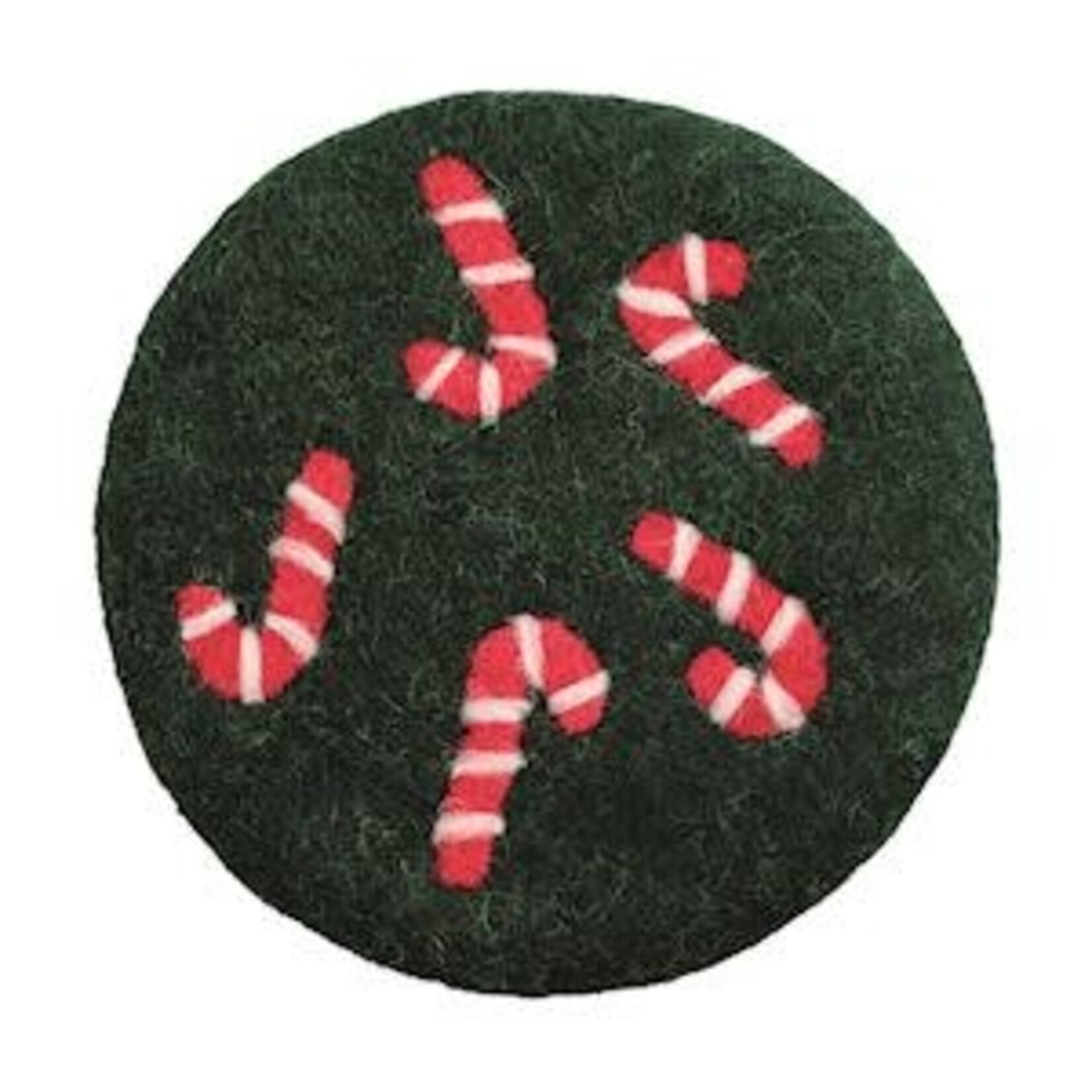 Mud Pie Candy Cane Felted Trivet