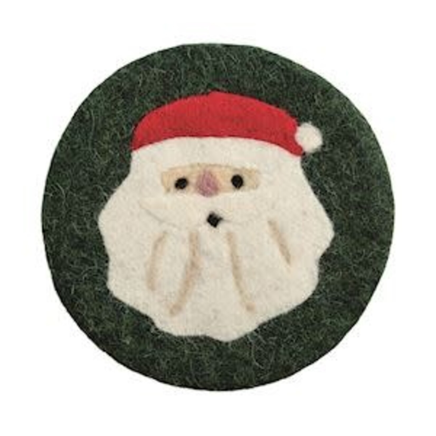 Mud Pie Santa Felted Trivet