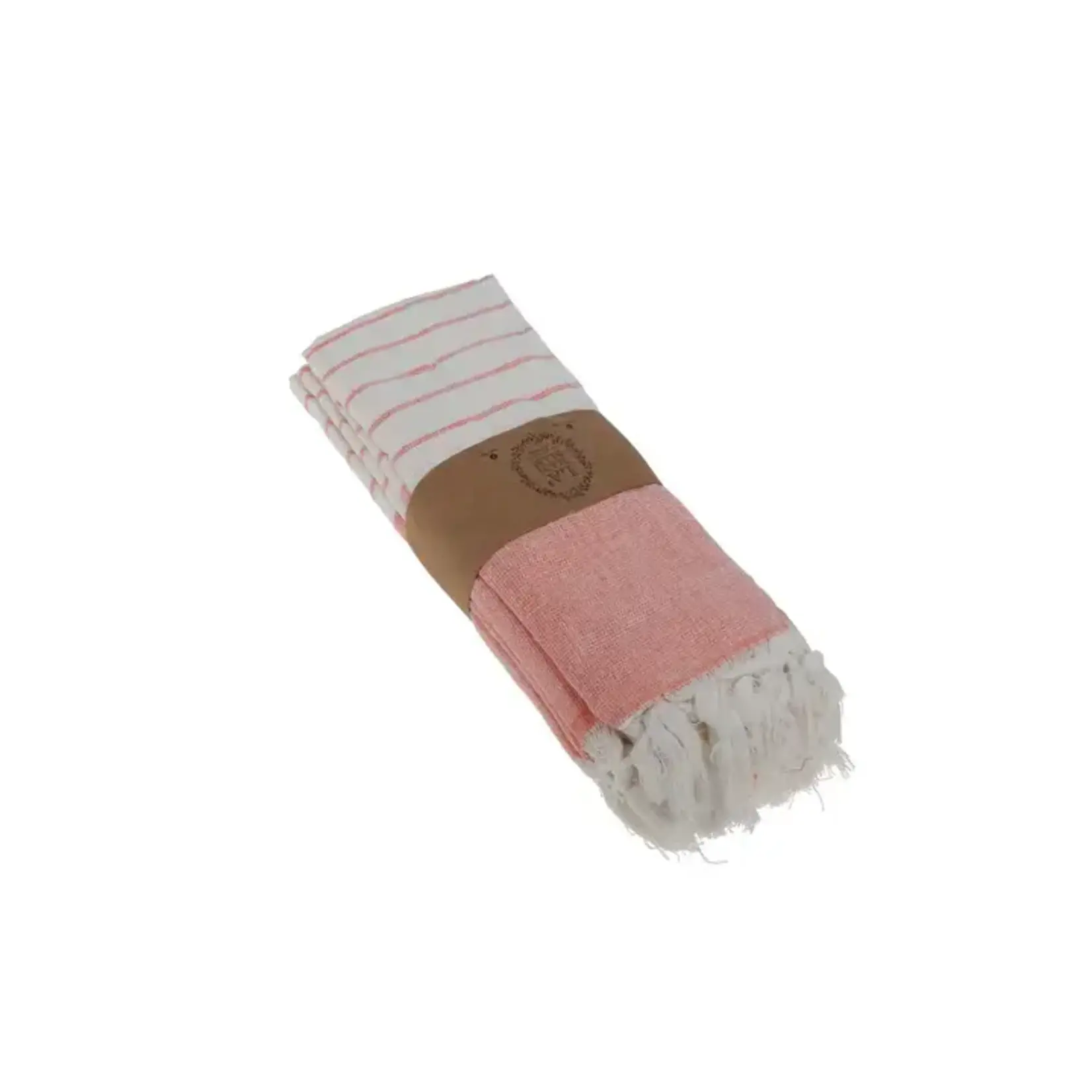 La Hammam Darya Turkish Cotton Kitchen/Hand Towel 23/17" Orange