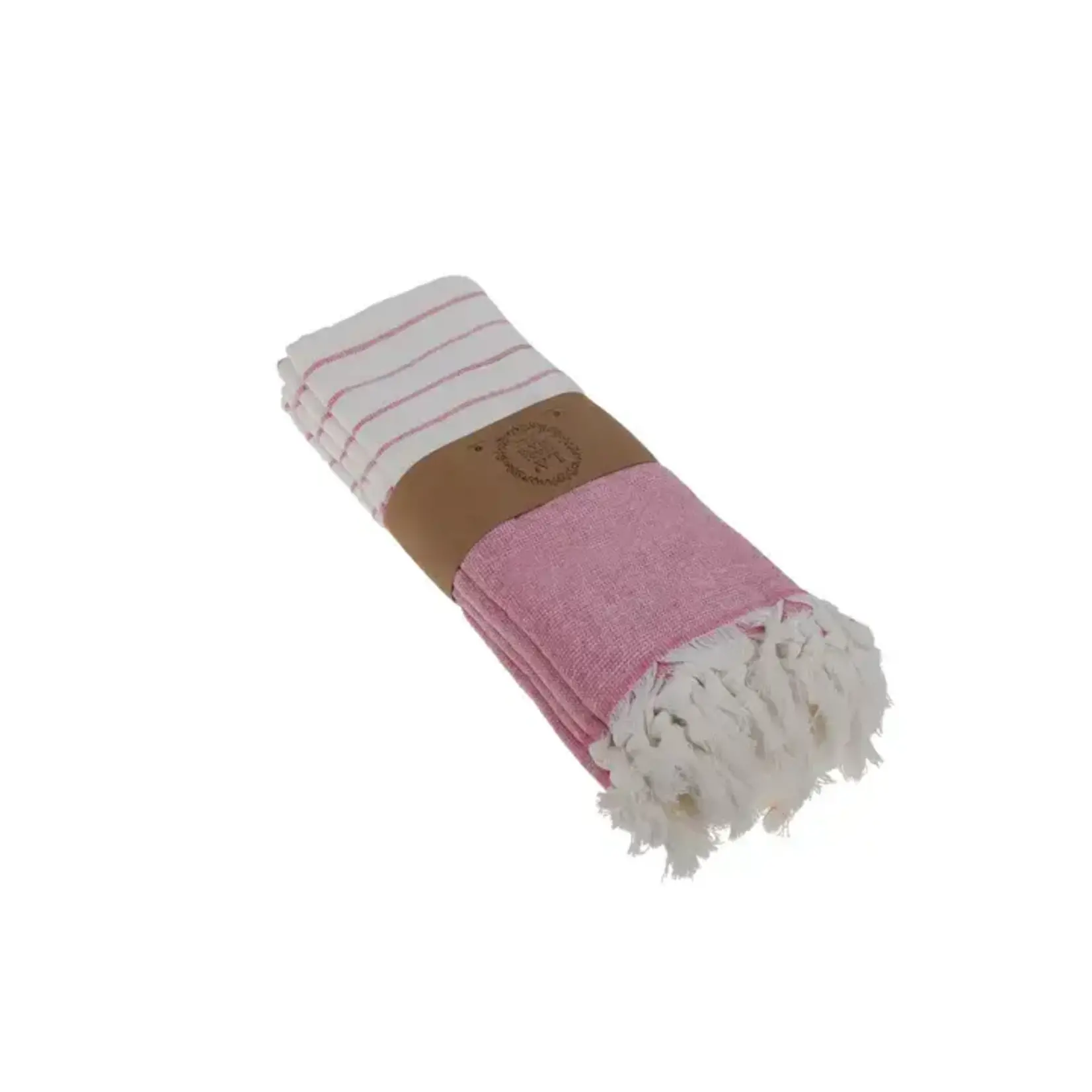 La Hammam Darya Turkish Cotton Kitchen/Hand Towel 23/17" Pink