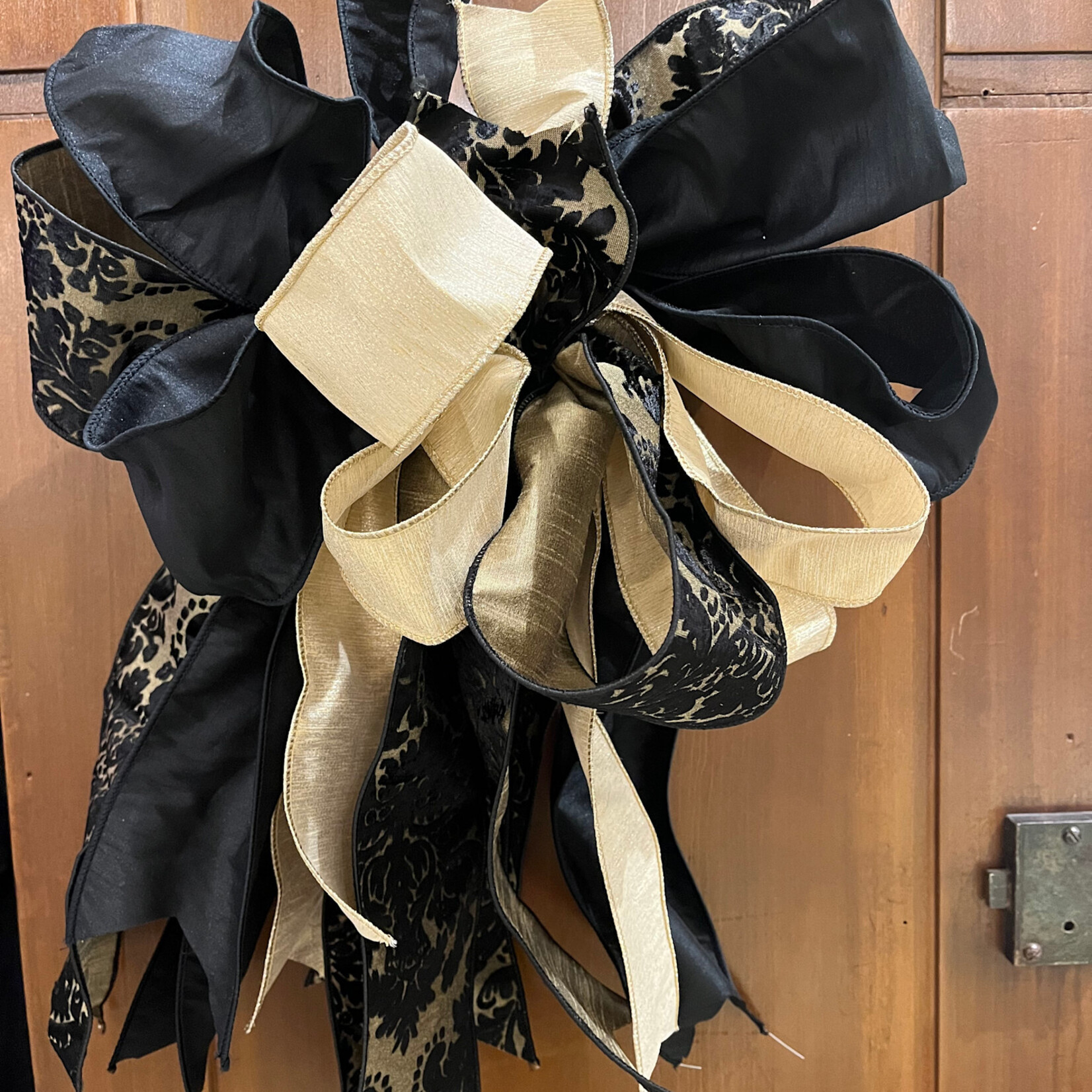 Gold and Black Bow