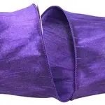 Relliant Rebbion Dupioni Supreme Wired Edge, Purple 4" 10 Yards
