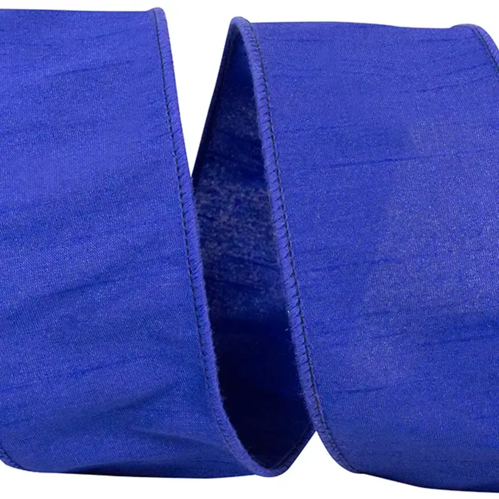 Relliant Rebbion Dupioni Supreme Wired Edge, Cobalt Blue 2.5"10 Yards