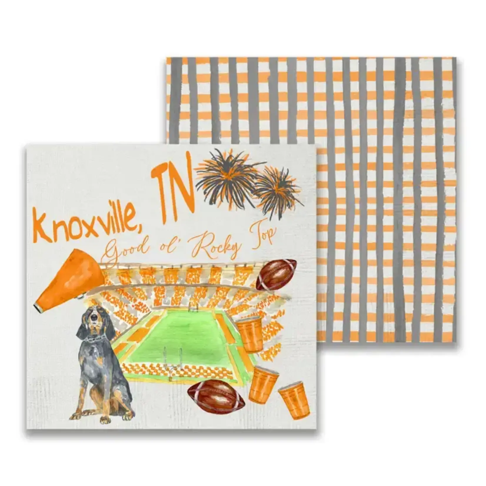 French Graffiti Tennessee Football lPattern Cocktail Napkin