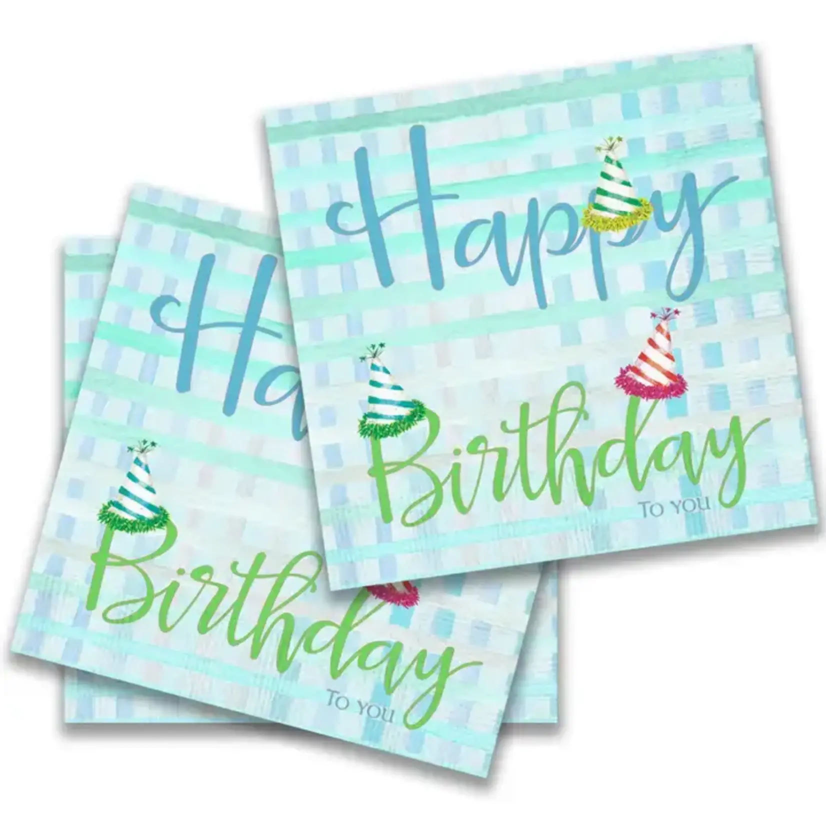 French Graffiti Happy Birthday Beverage Napkins