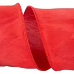 Dupion Supreme Wired Edge Red 4"x10 yds.