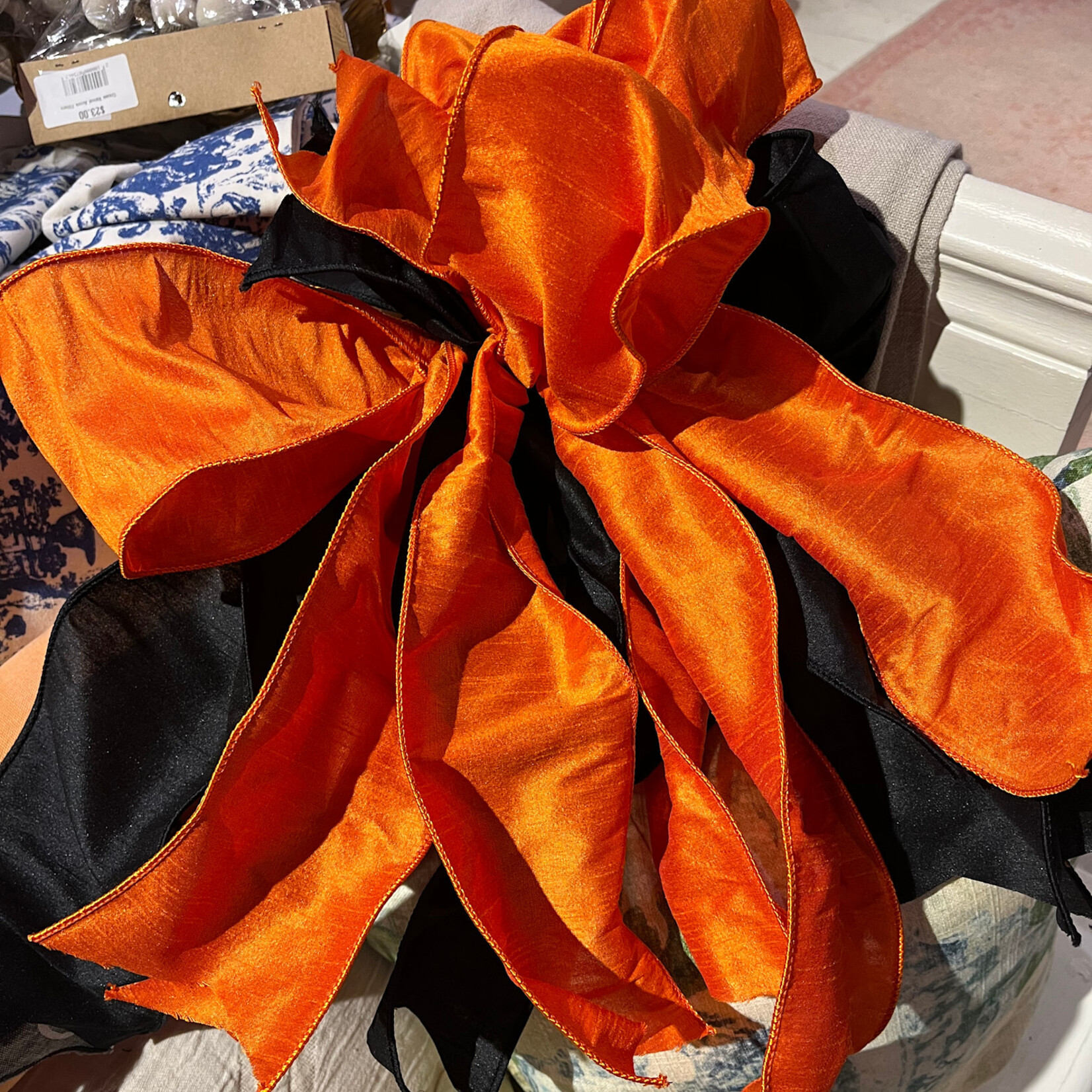 Orange and Black Bow I