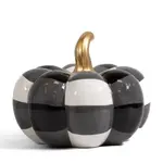 The Royal Standard Jodie Pumpkin Décor White/Black 8.5x6.5