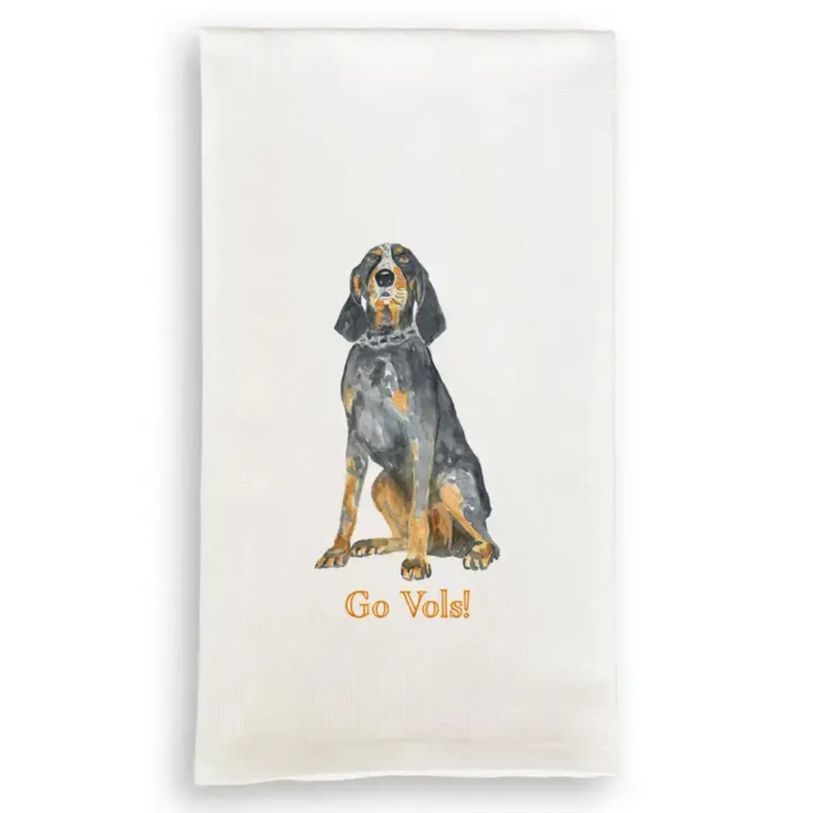 French Graffiti Tennessee Coon Hound Hand Towel