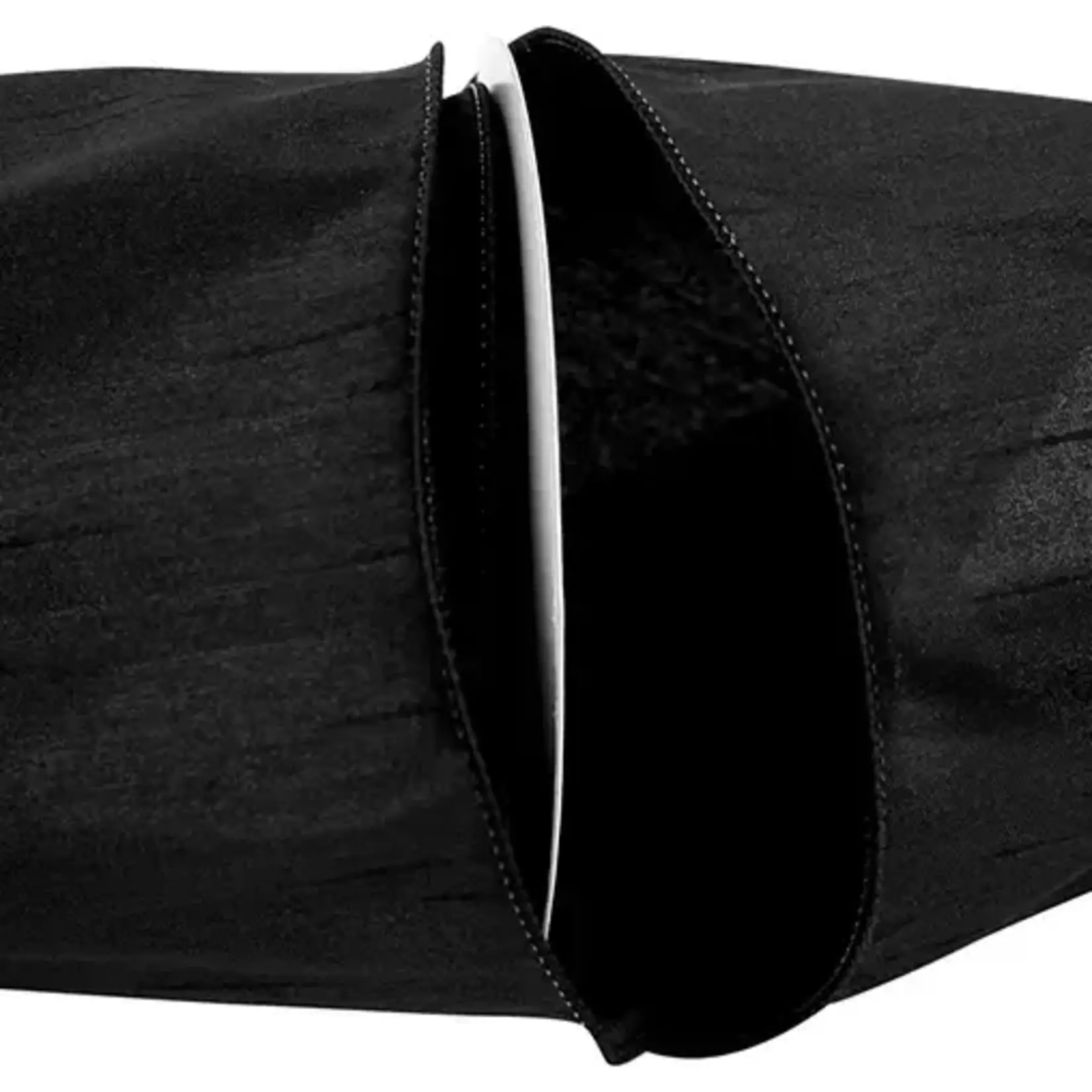 Reliant Ribbon Black Dupioni Supreme Wired Edge 4" x 10 yds