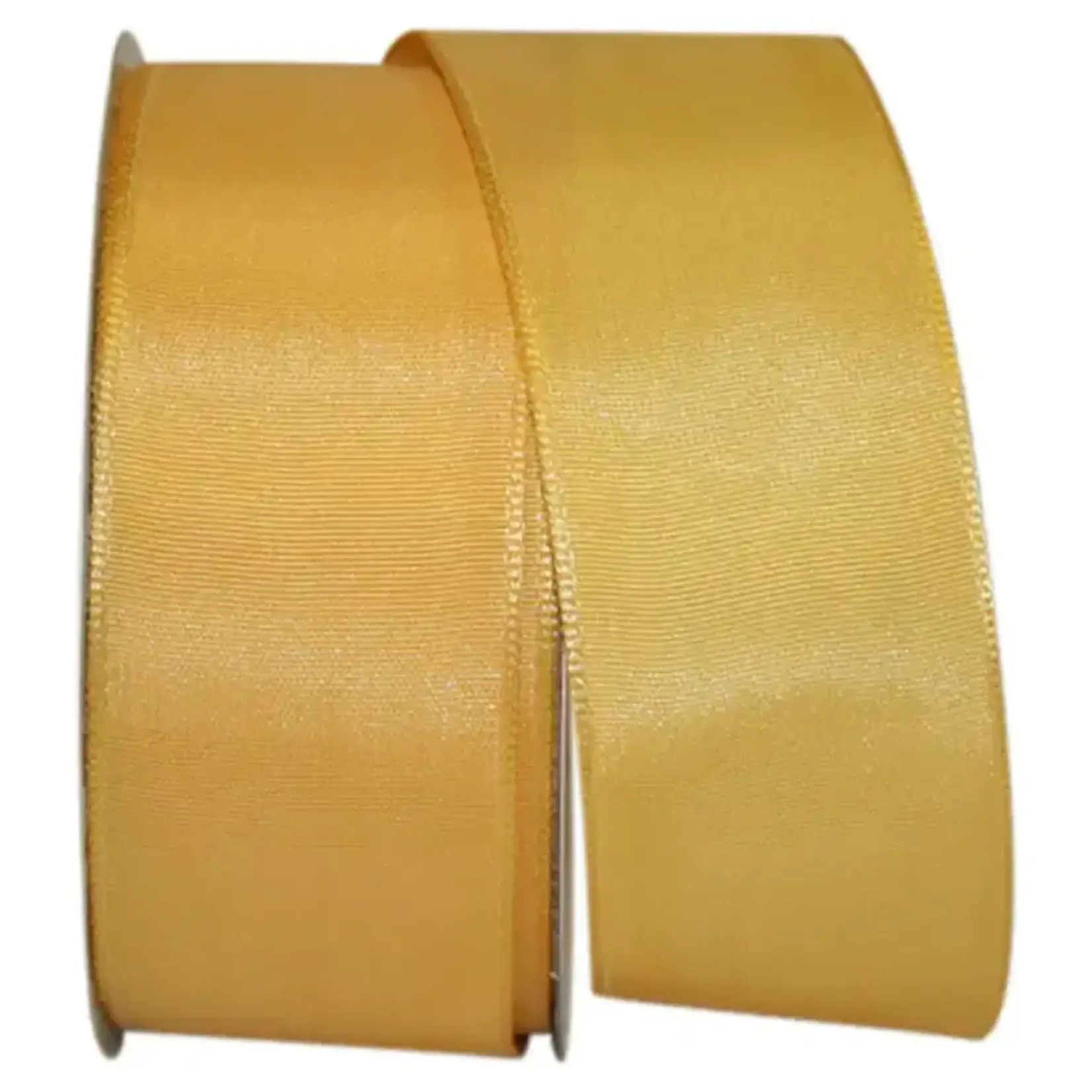 Reliant Ribbon Rhapsody Taffeta 2 Wired Edge, Yellow Gold, 1-1/2  x 25 yds.