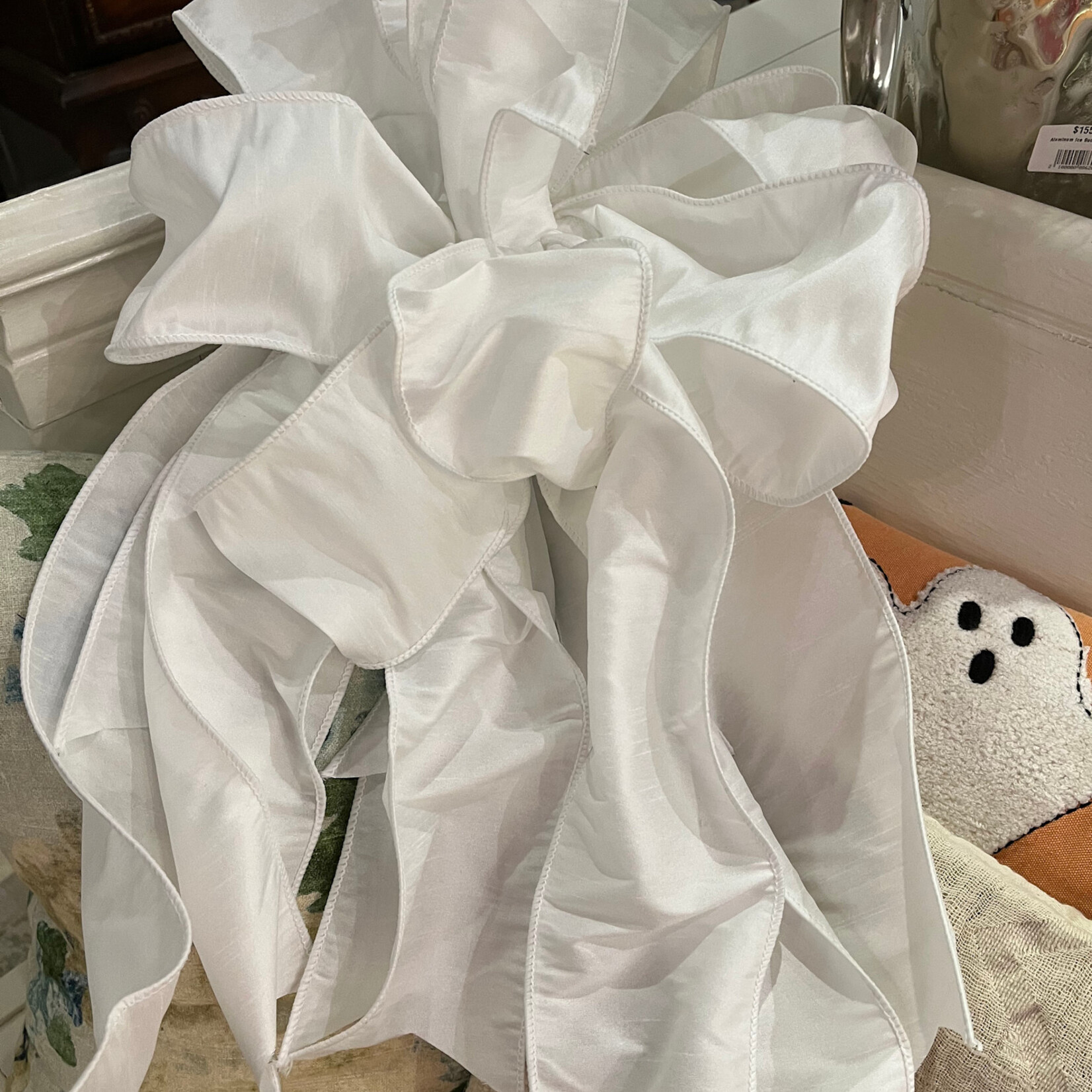 Reliant Ribbon White Wedding Bow