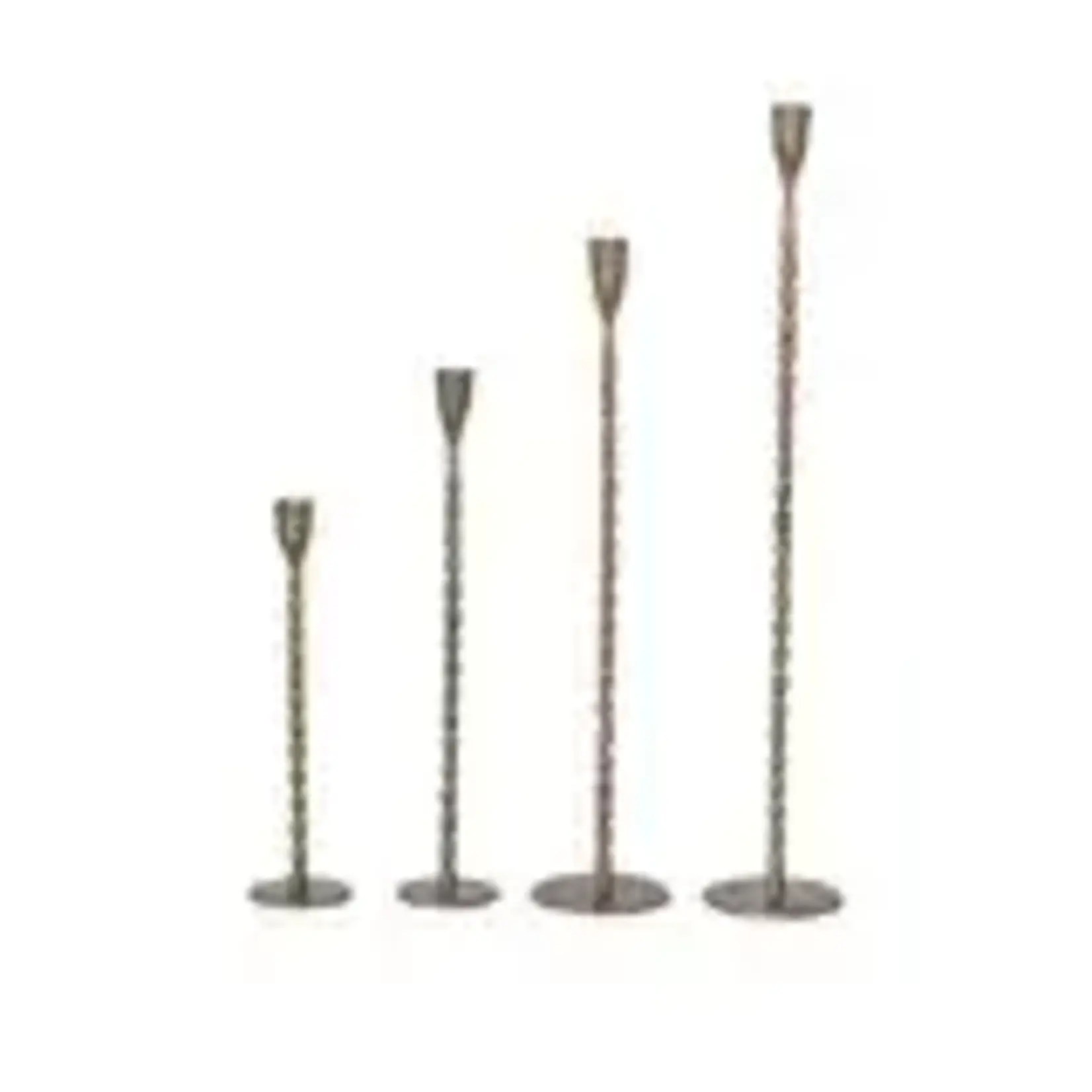 Creative Co-Op Hand-Forged Cast ron Taper Holders- Set of 4