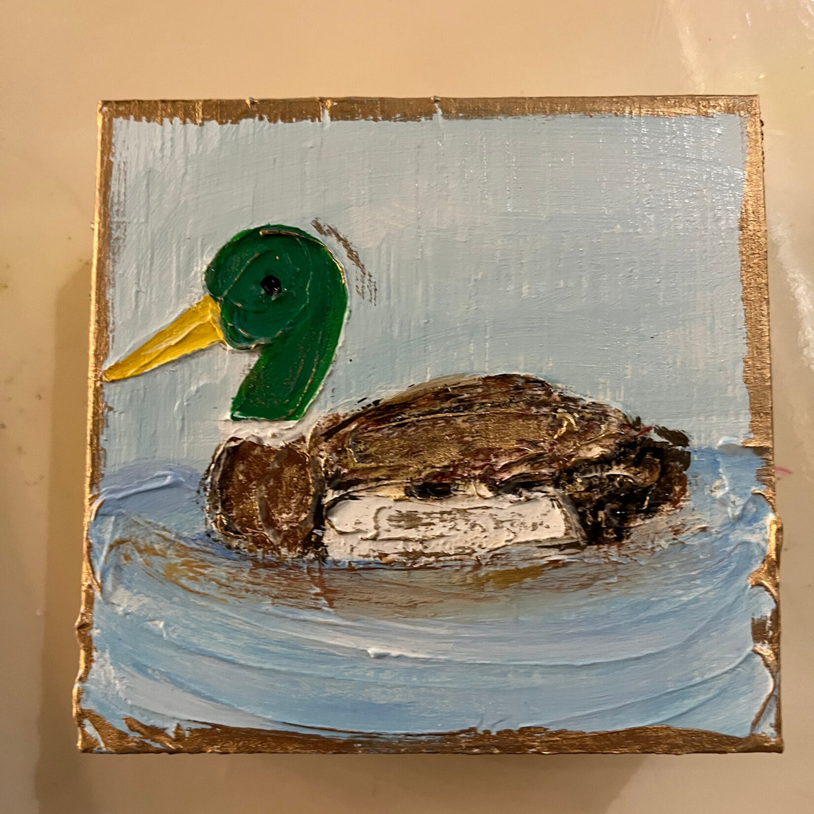 Coddiwompie Hand Painted Mallard 4"x4"