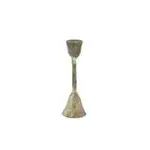 Creative Co-Op Hand Forged Metal Taper Holder, Antique Silver Finish 6"