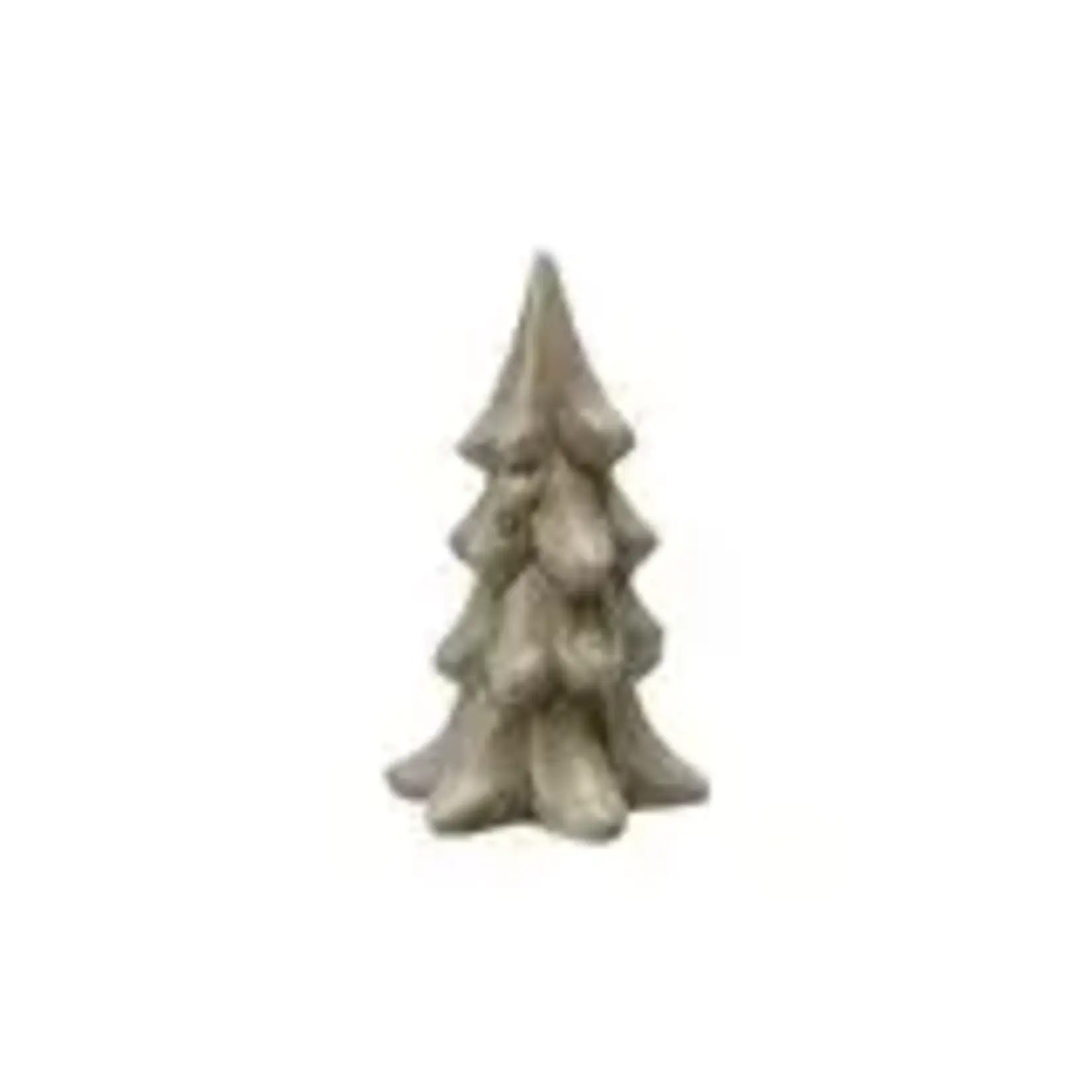 Creative Co-Op Stoneware Tree, Reactive Glaze, Light Green 5"