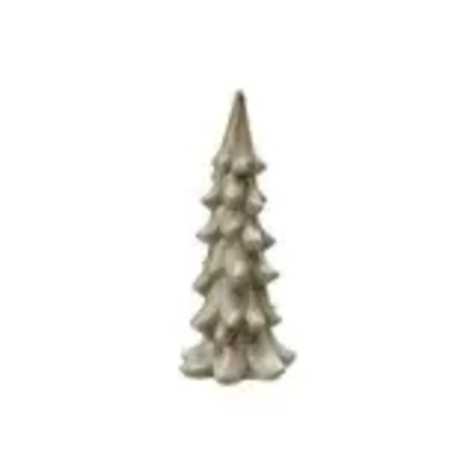 Creative Co-Op Stoneware Tree, Reactive Glaze, Light Green 8"