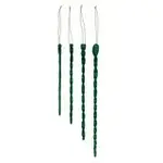 Creative Co-Op Hand Blown Glass Icicle Green (Set of 4)