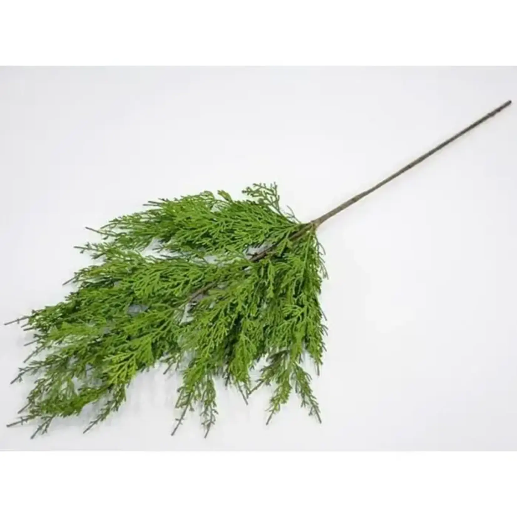19.5" Soft Cedar Spray 15 Leaves Green