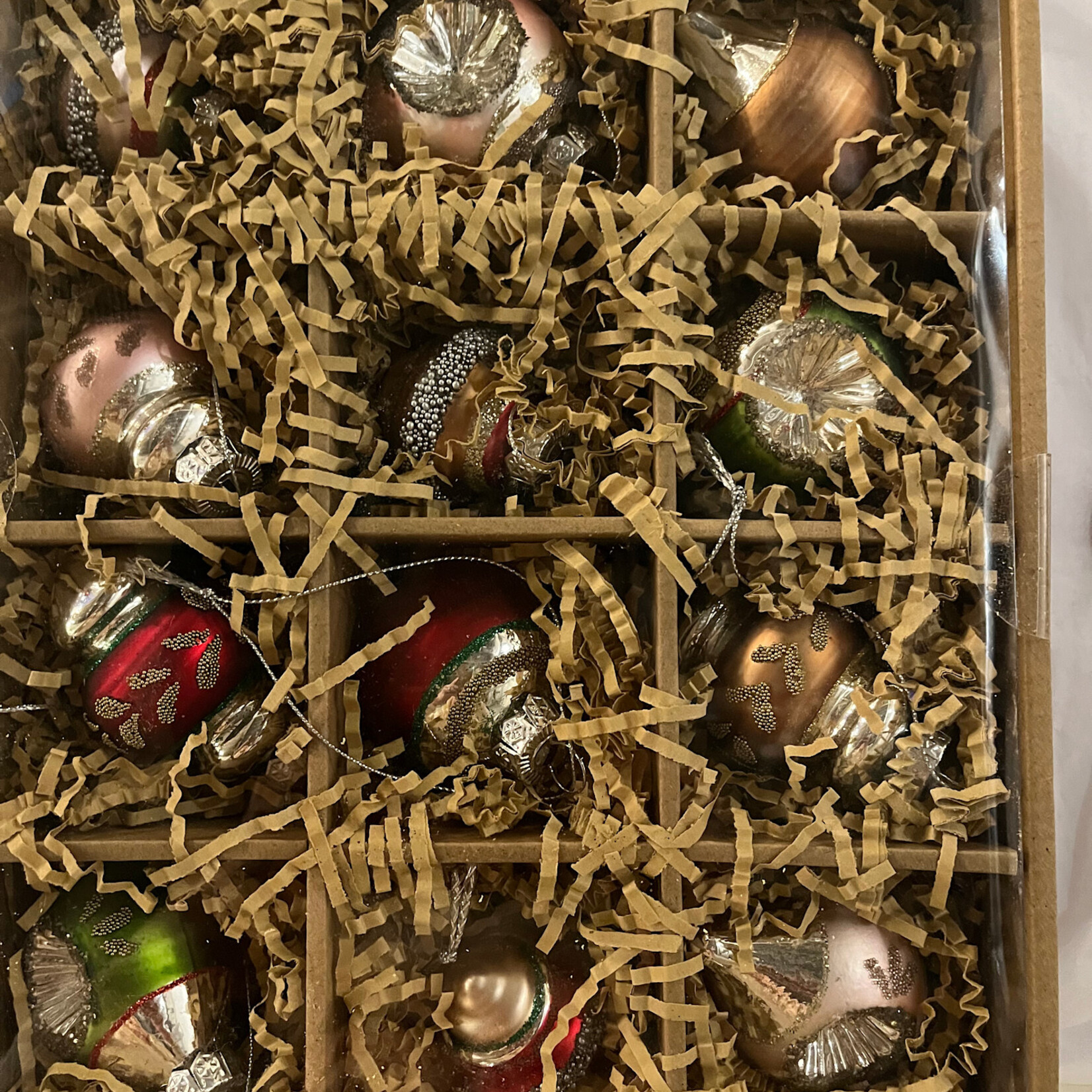 Raz Imports 2" Box of Vintage Ornaments