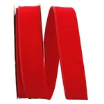 Reliant Ribbon Old Tyme Velvet Tube Heavy Wired Edge-Red