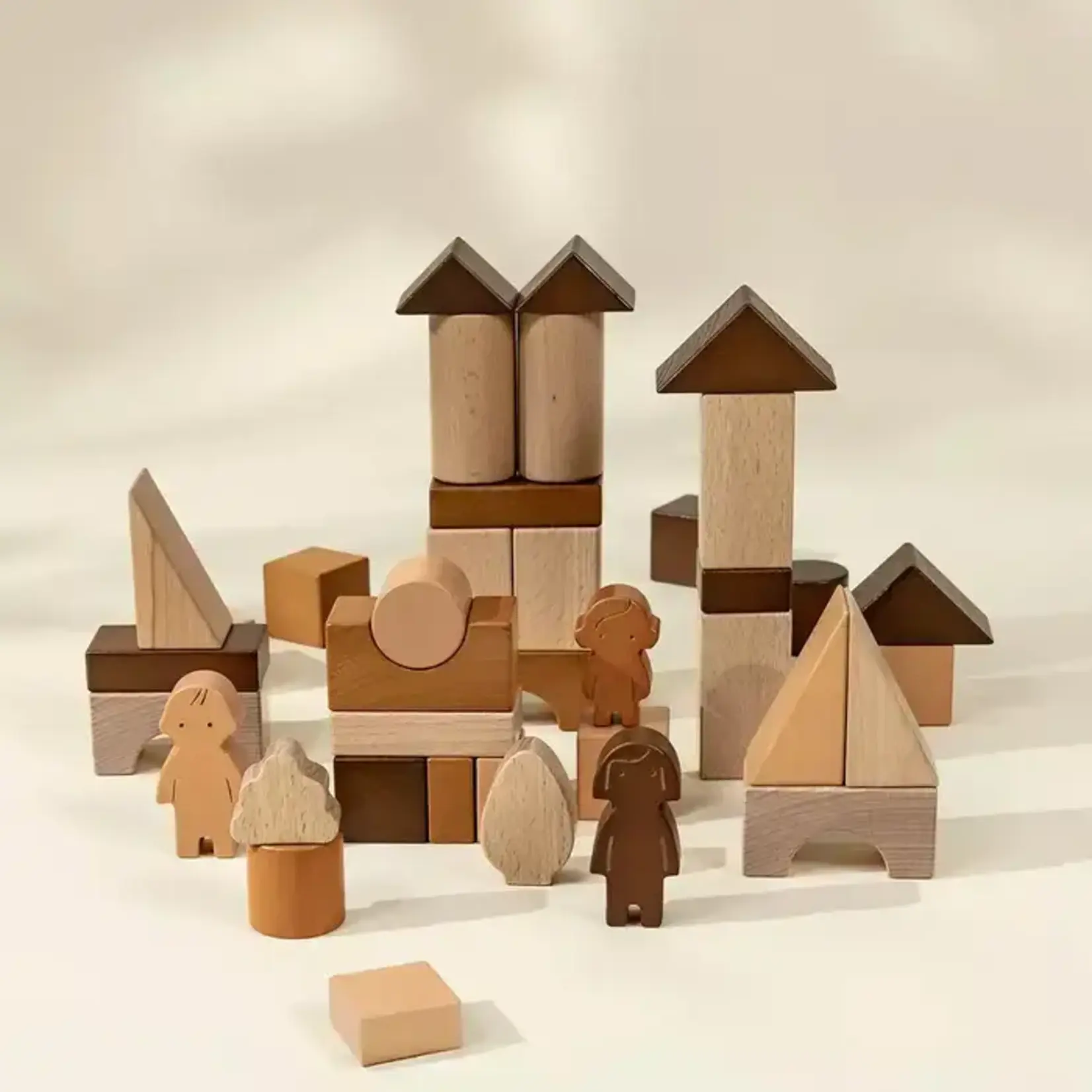 Coco Village Premium Wooden Construction Blocks Set