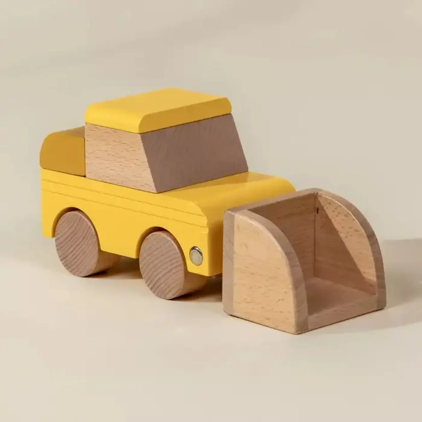 Coco Village Wooden Construction Vehicle - Bulldozer