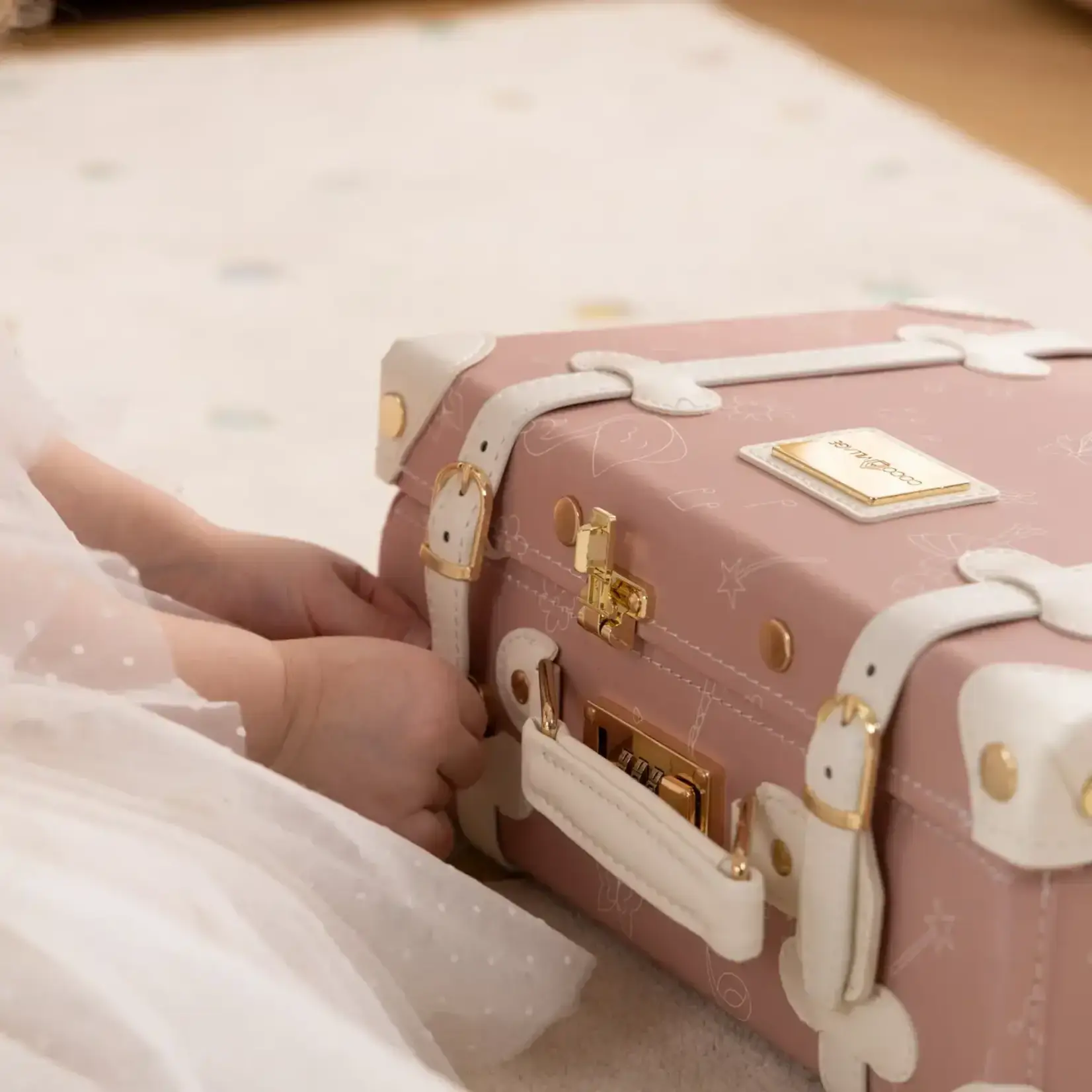 Coco Village Vegan Leather Play Suitcase - Ballerina
