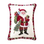 Peking Handicraft Christmas At North Pole Santa Needlelpoint Pillow