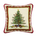 Peking Handicraft Old Fashioned Christmas Tree Needlepoint Pillow