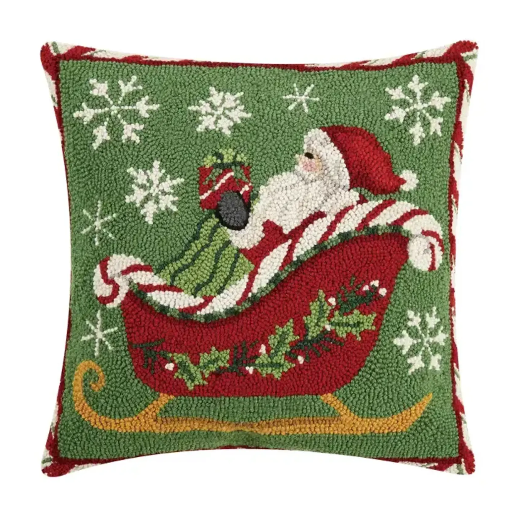 Peking Handicraft Santa Sleigh Hook Pillow