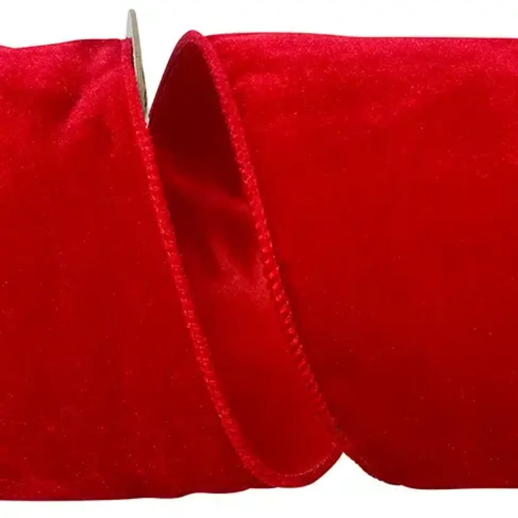 Relliant Rebbion Luxe Plush Velvet Ribbon Red