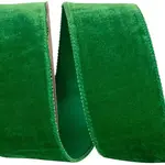 Reliant Ribbon Luxe Plush Velvet Ribbon Holiday Green 2.5" x 10yds.