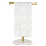 The Royal Standard Morgan Bunny Hand Towel White/Blue 20x28"