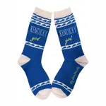 Buy Socks You All Kentucky Girl Blue and White Socks