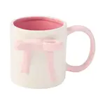 Sophistiplate Ceramic Pink Bow Side Mug 16 oz.