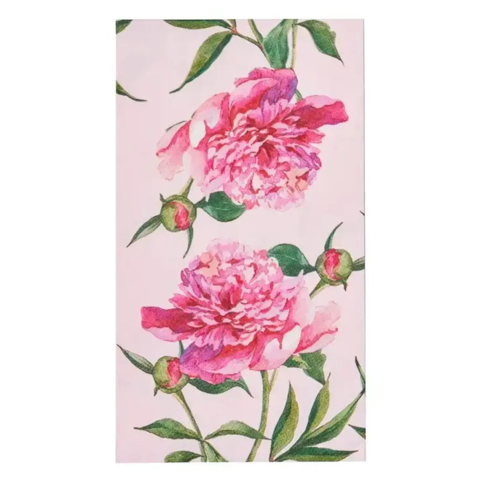 Sophistiplate Peonies Guest Towel Pink