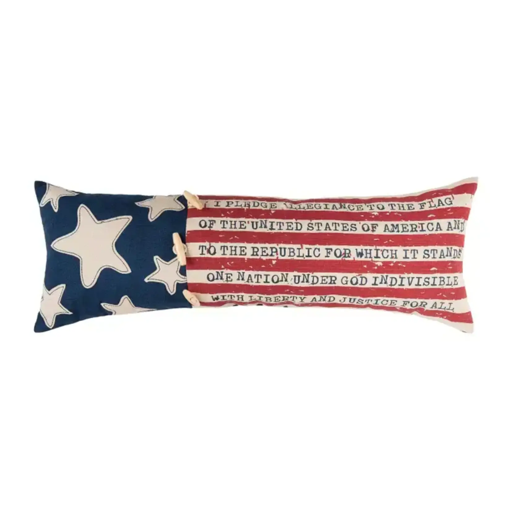 C & F Patriotic Flag Pillow