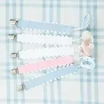 Zsa Zsa and Lolli Pacifer Clip, Monogramable, White