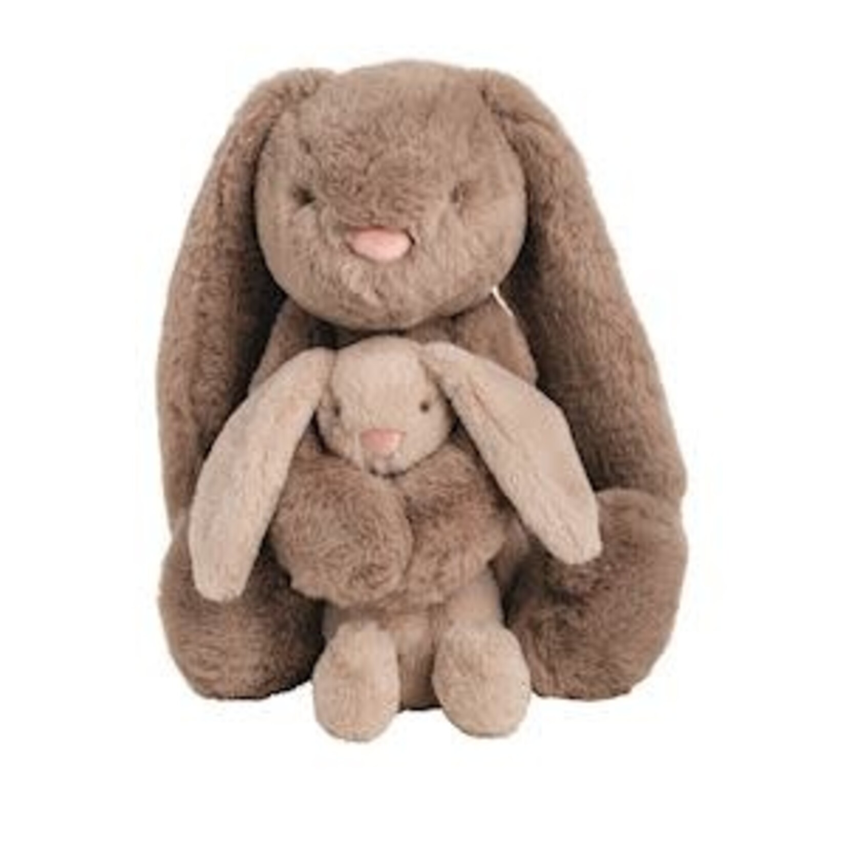 Mud Pie Mama 15"  & Baby 8"  Bunny PLush Set