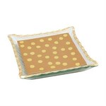 Mud Pie Gold Edge Napkin Caddy Set