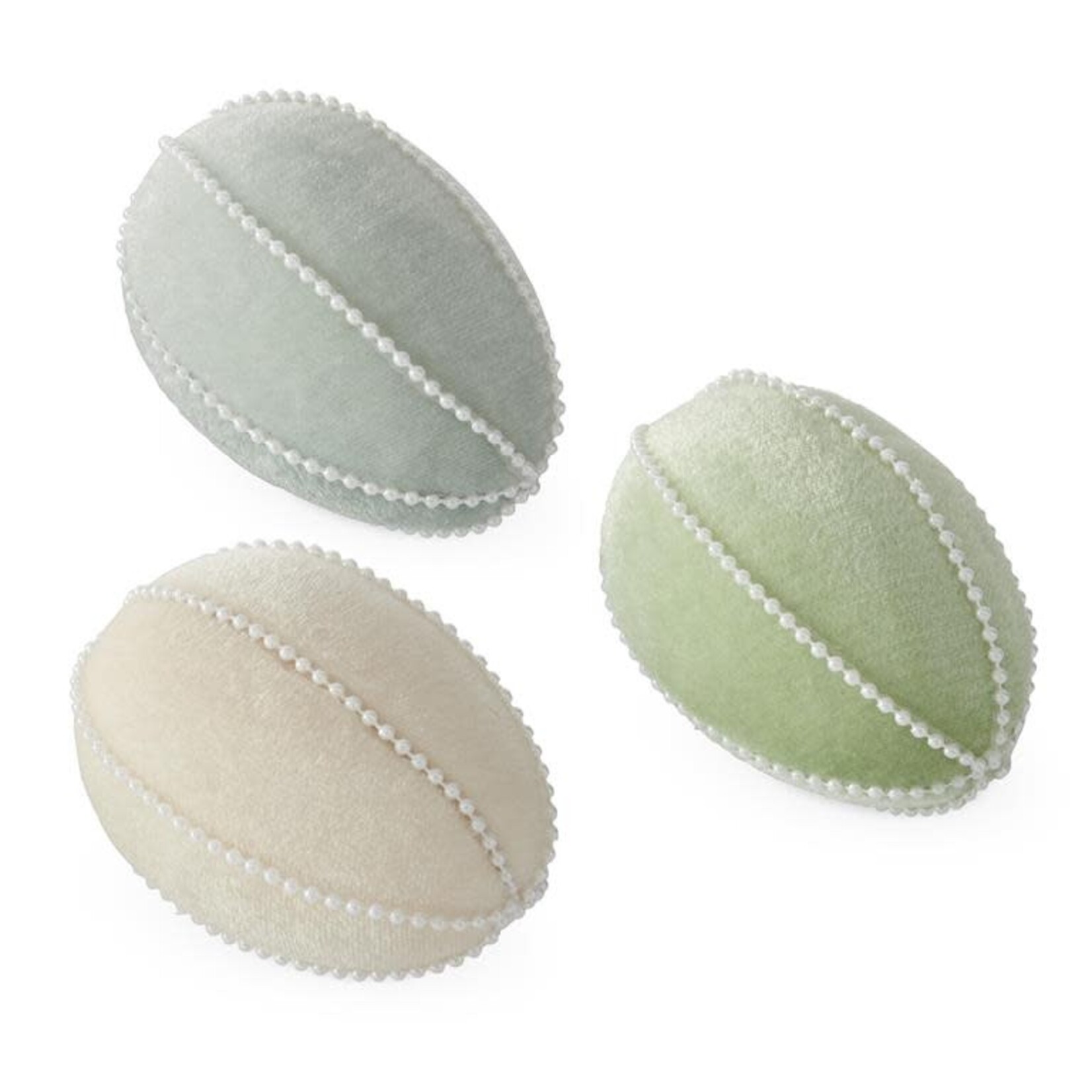 K&K Interiors Assorted 3.76 " Velvet / White Bead Trim (choose color) sold individually