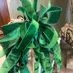 Green Velvet Bow