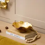 Teak Bowl with Gold Foil