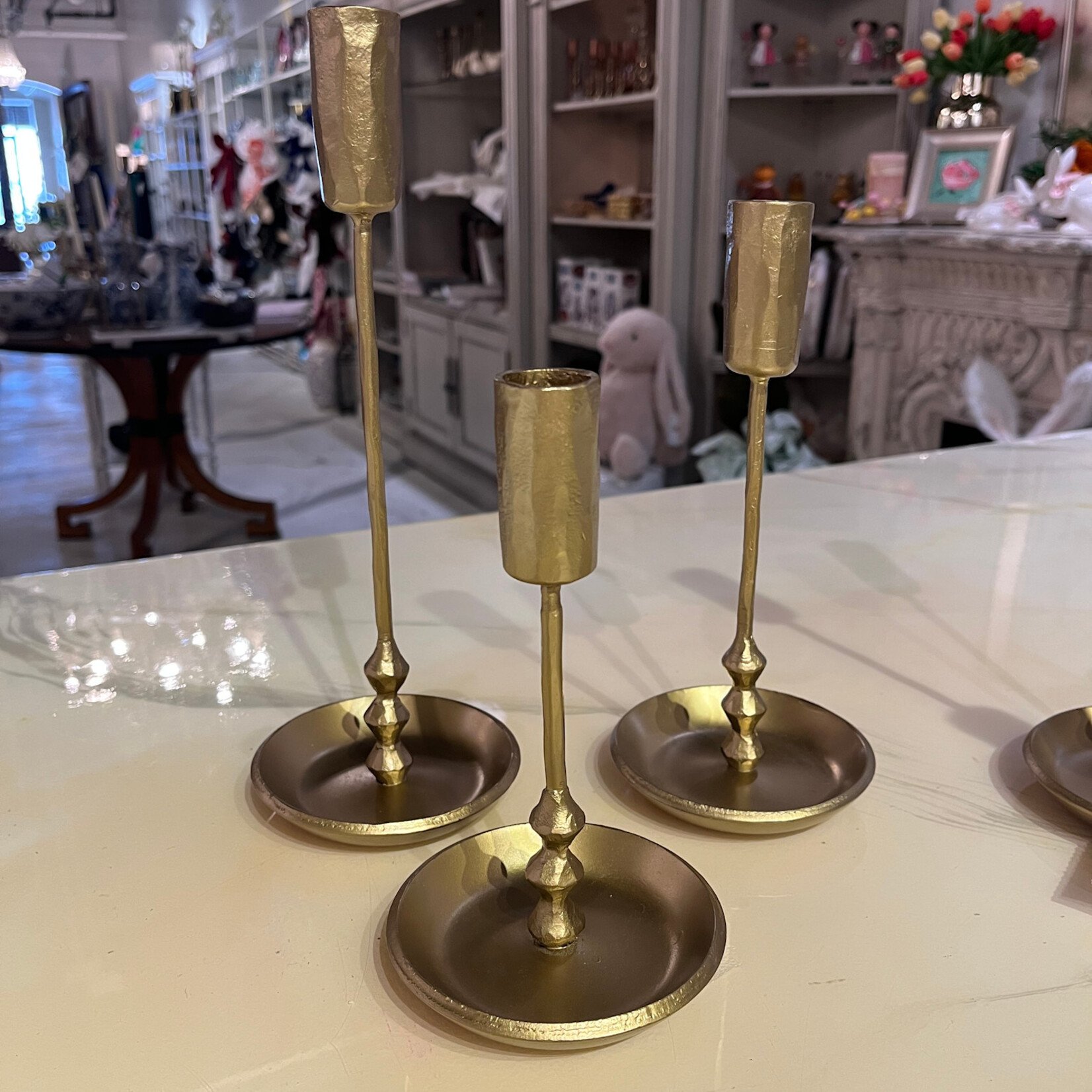 Park Hill Antique Gold Colonial Taper Holders