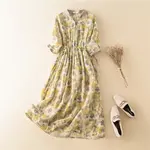 Florall Print V-Neck Maxi Dress