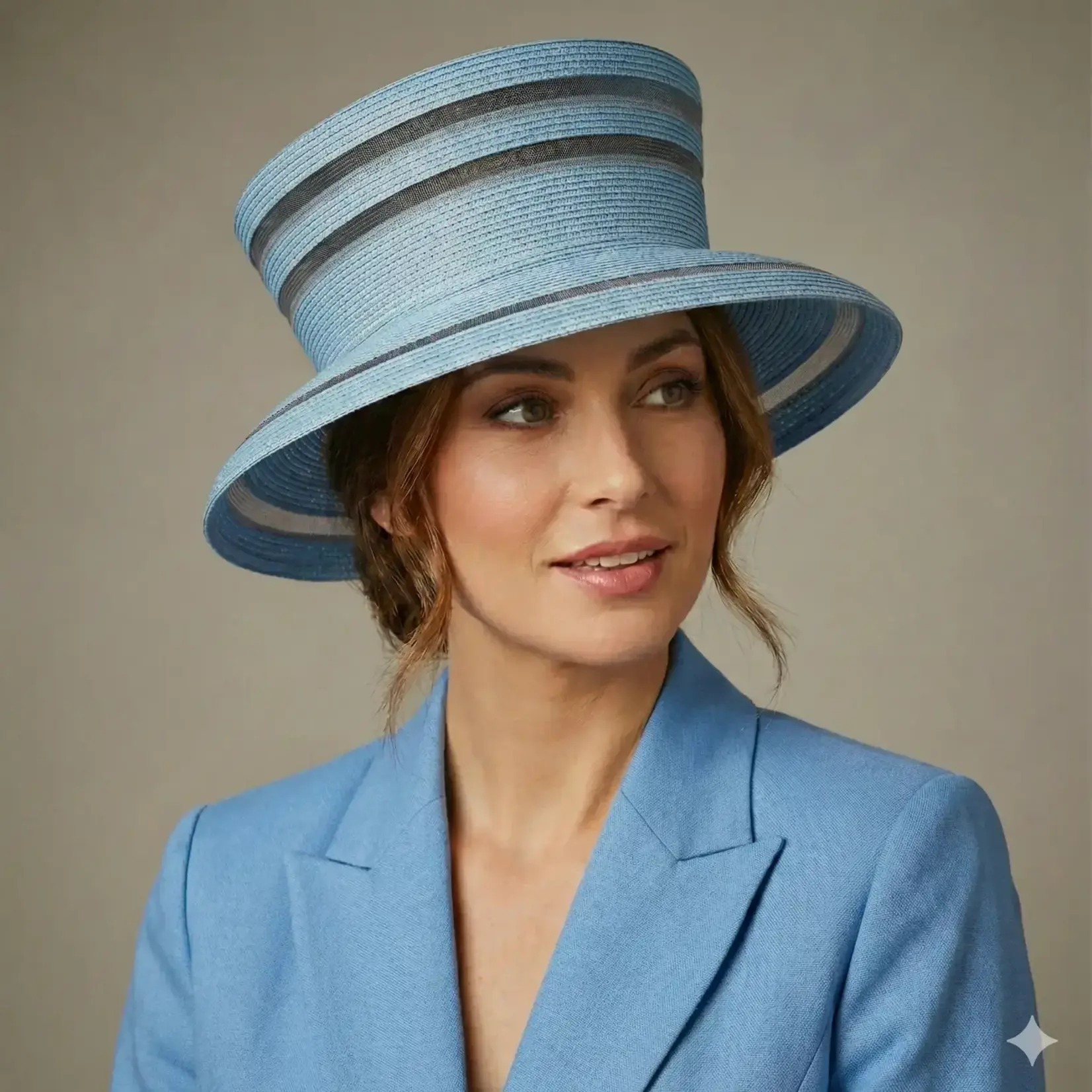 Women’S  Braided Straw Bucket Hat