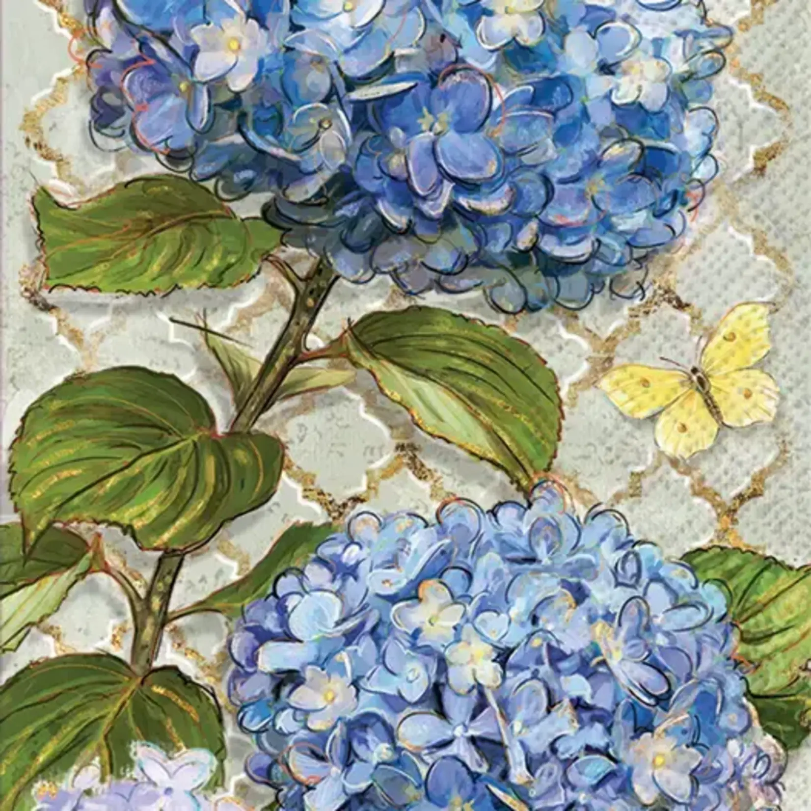 Boston International Import Hydrangea Paper Napkins