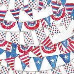 Boston International Import Patriotic Pennant Flag - Guest