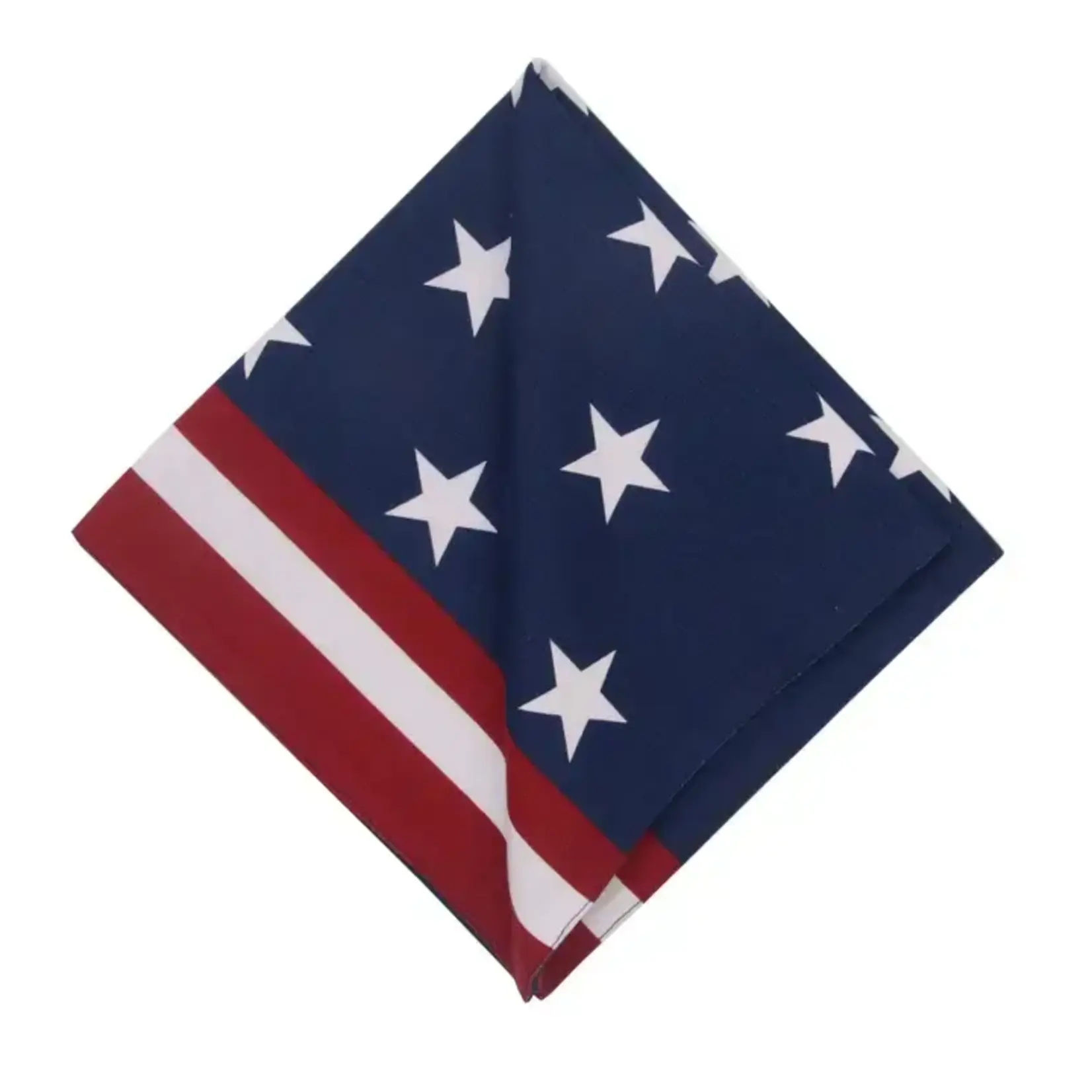 Patriotic Stars and Stripes Placemat Burgandy Stripe - square